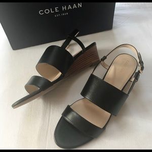 NWT Cole Haan Black Annabelle Grand Sandals 7.5